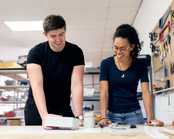 Photo of young engineers. Photo by thisisengineering raeng of Unsplash