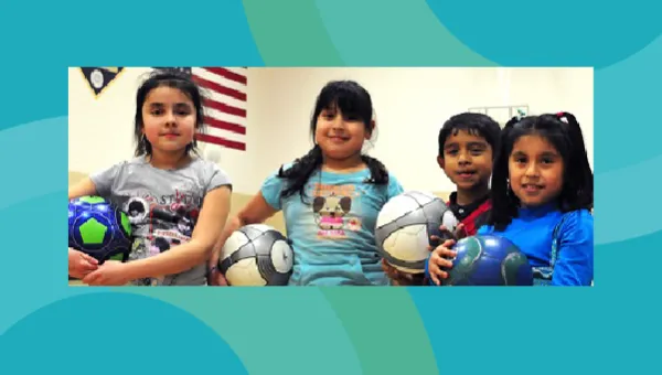 Young children at Waite House Community Center